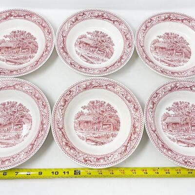 1965 ROYAL IRONSTONE â€œMEMORY LANEâ€ BOWLS (6)