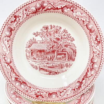 1965 ROYAL IRONSTONE â€œMEMORY LANEâ€ BOWLS (6)