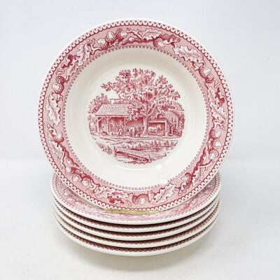 1965 ROYAL IRONSTONE â€œMEMORY LANEâ€ BOWLS (6)