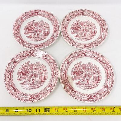 1965 ROYAL IRONSTONE â€œMEMORY LANEâ€ DESSERT PLATES (4)