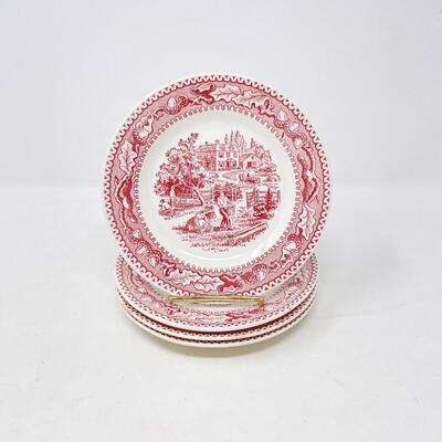 1965 ROYAL IRONSTONE â€œMEMORY LANEâ€ DESSERT PLATES (4)
