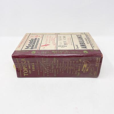 1961 POLKâ€™S TOPEKA CITY DIRECTORY BOOK