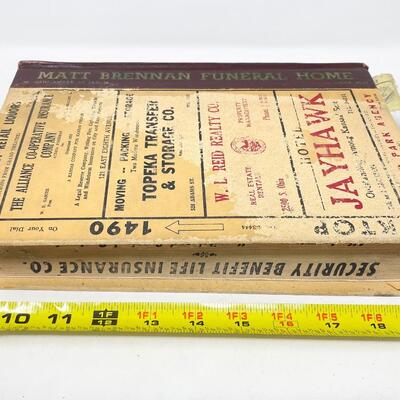 1952 POLKâ€™S TOPEKA CITY DIRECTORY BOOK