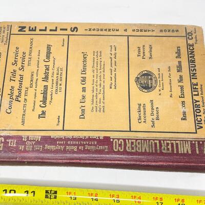 1933 POLKâ€™S TOPEKA CITY DIRECTORY BOOK