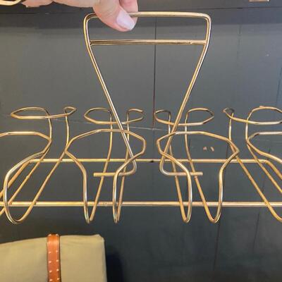 Vintage brass drink caddy