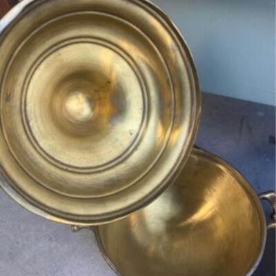 Vintage brass planter