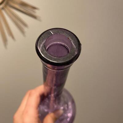 Vintage purple decanter no stopper