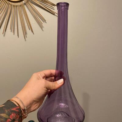Vintage purple decanter no stopper