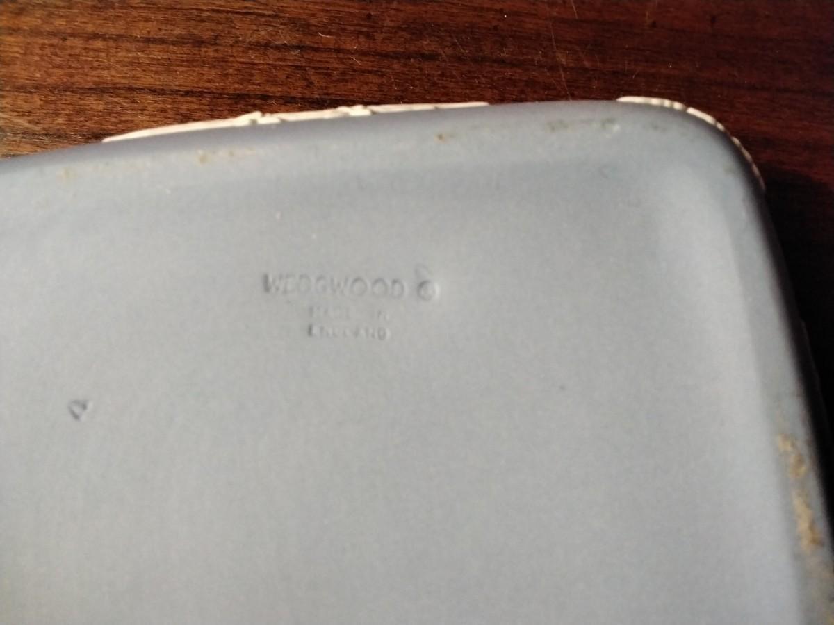 Wedgwood Square Blue Jasperware Lidded Trinket Box Still in original