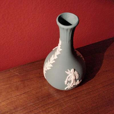 Rare Wedgwood Grey Jasperware bud vase