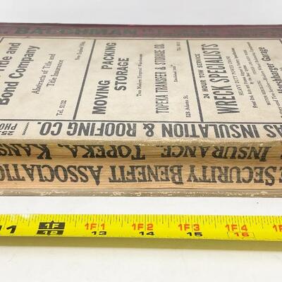 1938 POLKâ€™S TOPEKA DIRECTORY BOOK