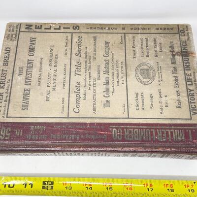 1931 POLKâ€™S TOPEKA DIRECTORY BOOK
