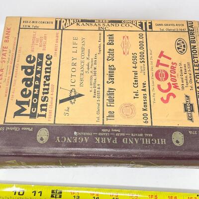 1958 POLKâ€™S TOPEKA DIRECTORY BOOK