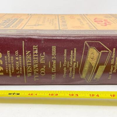 1958 POLKâ€™S TOPEKA DIRECTORY BOOK
