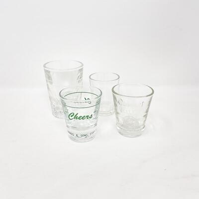 ASSORTED SHOT GLASS LOT (4)