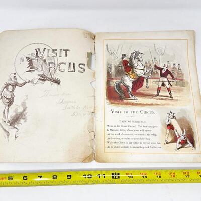 1883 â€œVISIT TO THE CIRCUSâ€ KIDS BOOK