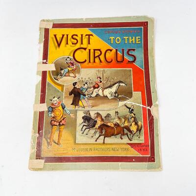 1883 â€œVISIT TO THE CIRCUSâ€ KIDS BOOK