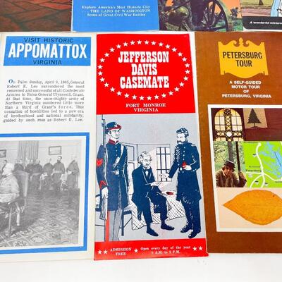 VINTAGE VIRGINIA TOURIST PAMPHLET LOT