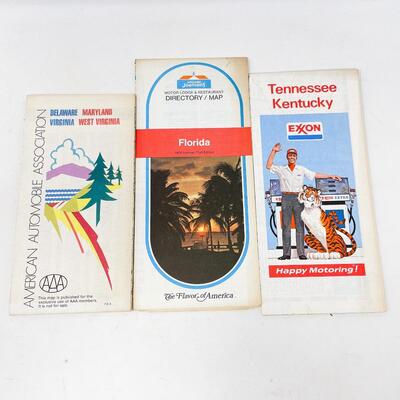 VINTAGE MAP PAMPHLET LOT