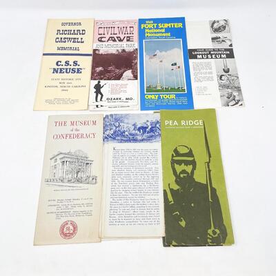 VINTAGE CIVIL WAR TOURIST PAMPHLET LOT