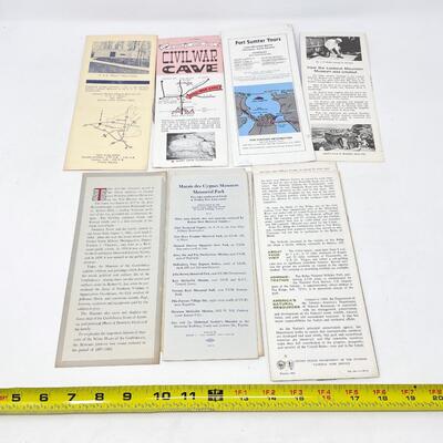 VINTAGE CIVIL WAR TOURIST PAMPHLET LOT