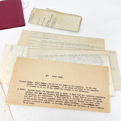 SCOTTISH KNIGHTS OF ST. ANDREW FREEMASON ASSORTED PAPERS