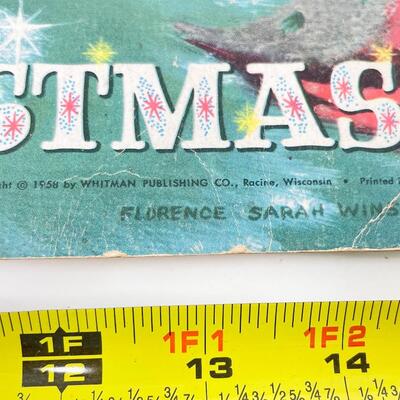 1958 WHITMAN â€œNIGHT BEFORE CHRISTMASâ€ LARGE CHRISTMAS PICTURE BOOK
