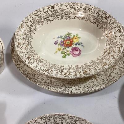 22 carat gold trimmed Triumph china set