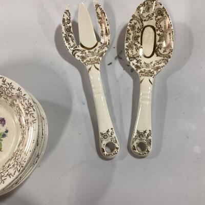 22 carat gold trimmed Triumph china set