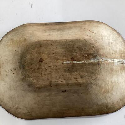 antique wooden dough bowl
