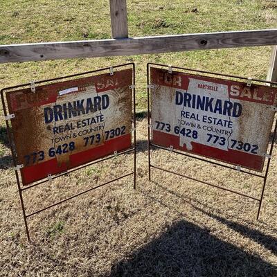 Drinkard Real Estate signs