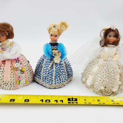 WALCO VINTAGE HAND BEADED DOLLS 5PC