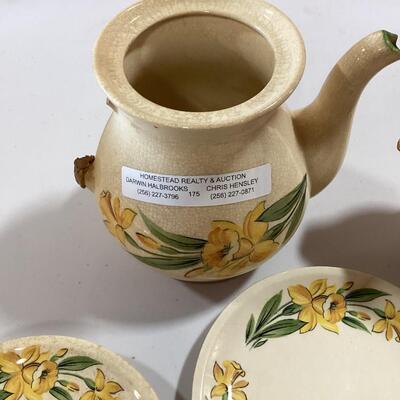 antique pottery set