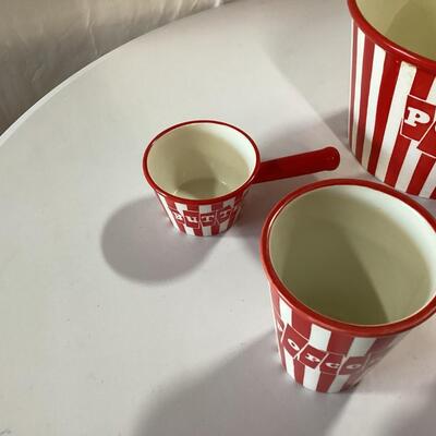ceramic popcorn set