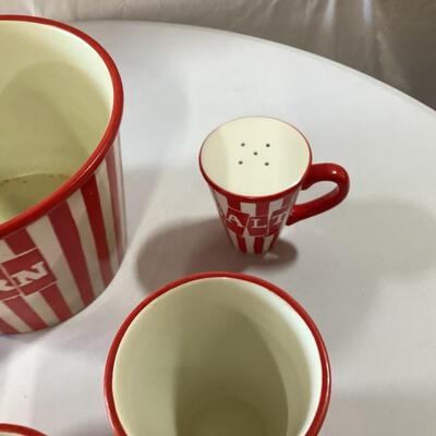 ceramic popcorn set