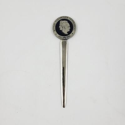 KANSAS EISENHOWER CENTENNIAL LETTER OPENER - METAL