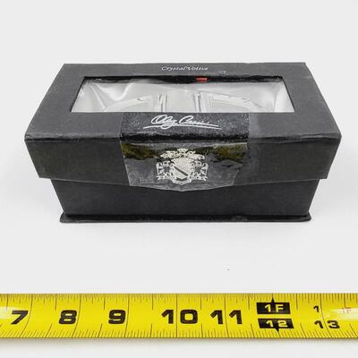 OLGA CASSINI CUT HALF ROUND CRYSTAL VOTIVE #2