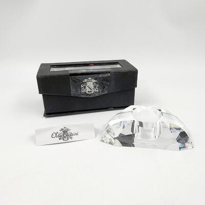 OLGA CASSINI CUT HALF ROUND CRYSTAL VOTIVE #2