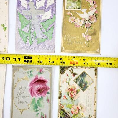 EARLY HOLIDAY POSTCARDS 8PC