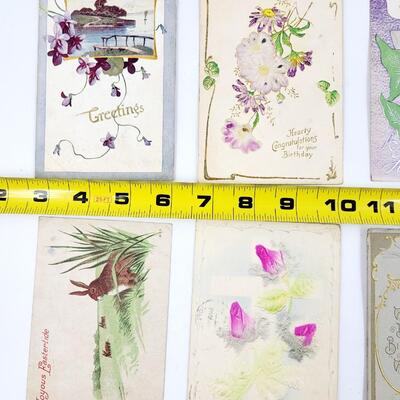 EARLY HOLIDAY POSTCARDS 8PC