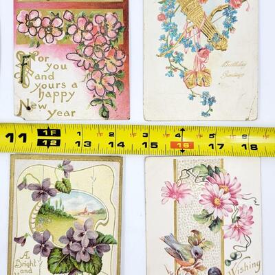 EARLY HOLIDAY POSTCARDS 8 PC #2