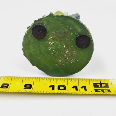 FROG LAWNMOWING FIGURINE