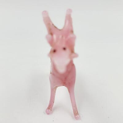 MINIATURE PINK GLASS DEER?