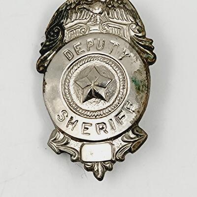 SMALL METAL DEPUTY SHERIFF BADGE