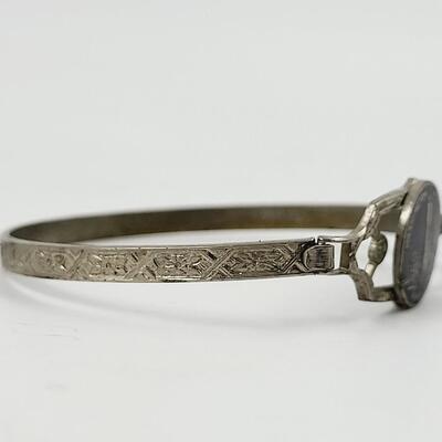 VINTAGE SILVER TONED WASHINGTON MONUMENT BRACELET