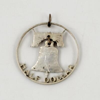 HALF DOLLAR DESIGNED PENDANT