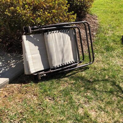 Two Outdoor Lounge Chairs (G-KM)