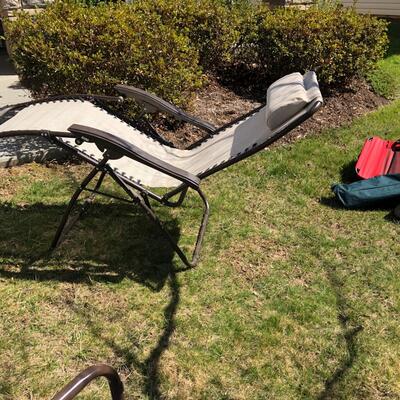 Two Outdoor Lounge Chairs (G-KM)