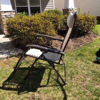 Two Outdoor Lounge Chairs (G-KM)