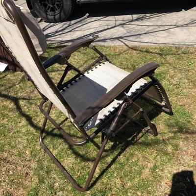 Two Outdoor Lounge Chairs (G-KM)